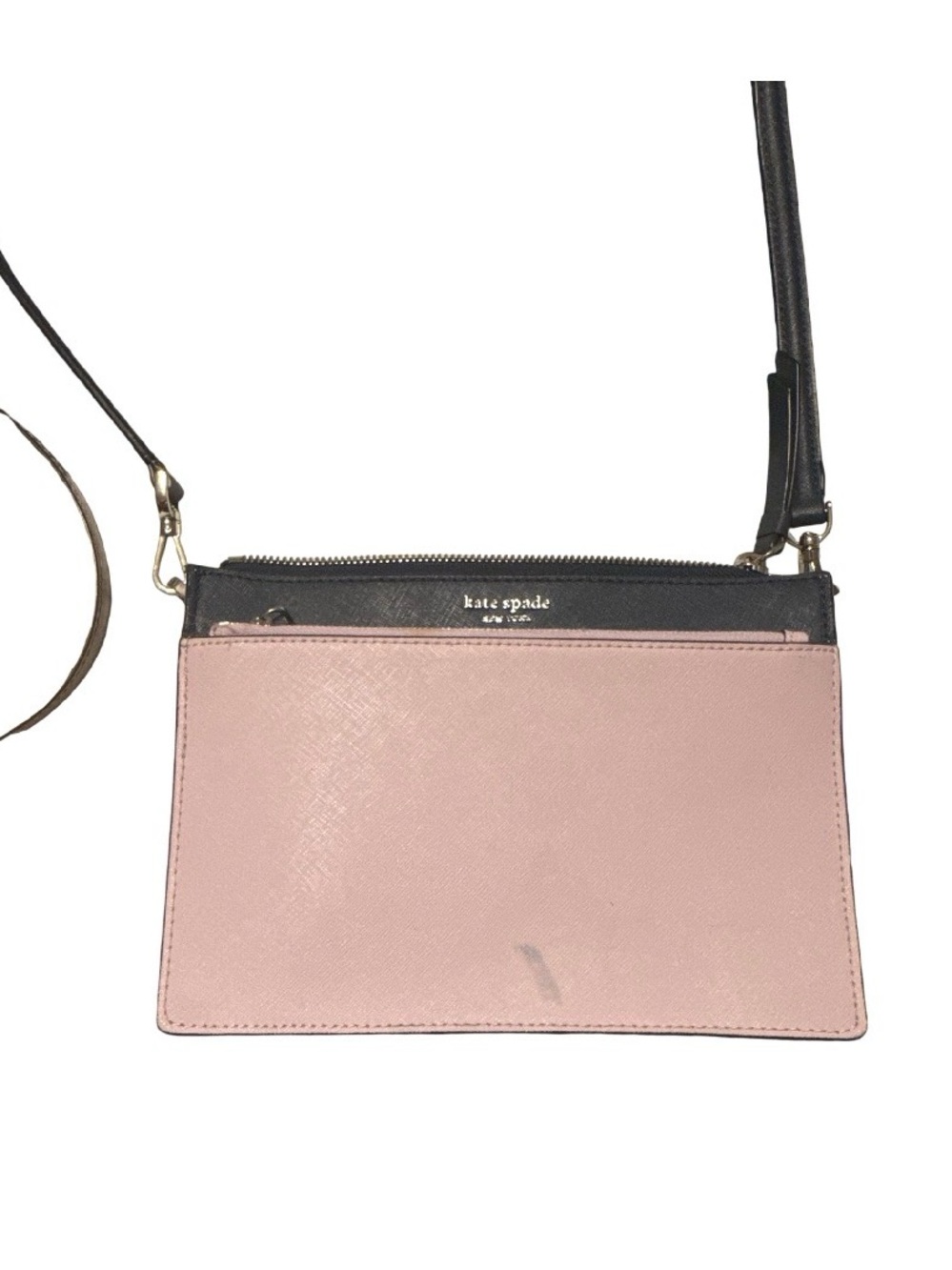 kate spade Lavender and Navy Leather Slim Crossbody